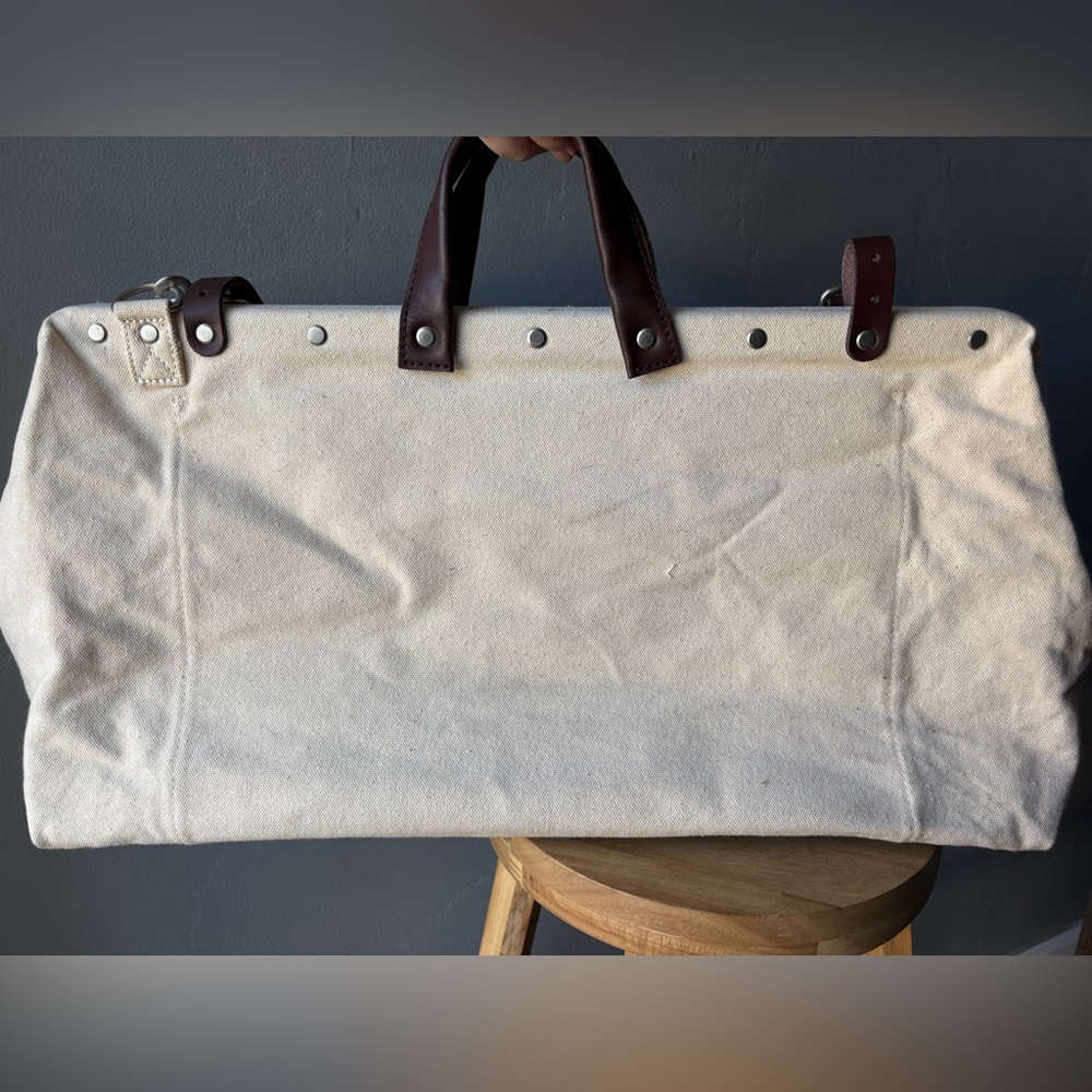 Line of Trade Weekender Bag - Off-White/Brown - Picture 6 of 13